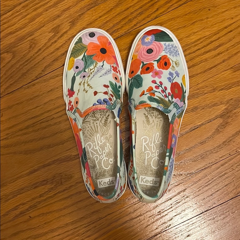 Keds x Rifle Paper Co Vibrant Floral Design women’s shoes size 6